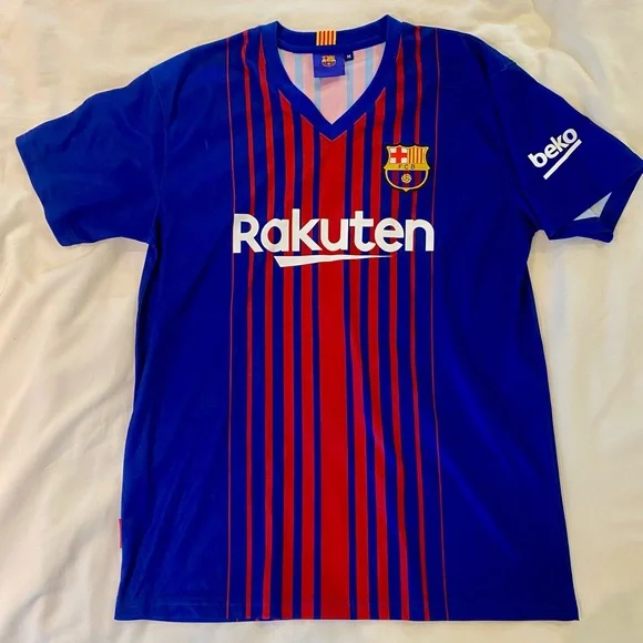 Blue and Red Messi FCB Soccer Jersey - Picture 2 of 2